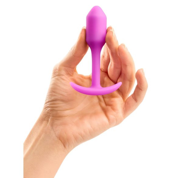 b-vibe Snug Plug 1 - analni čep s utezima 55g - roza