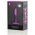 b-vibe Snug Plug 1 - analni čep s utezima 55g - roza