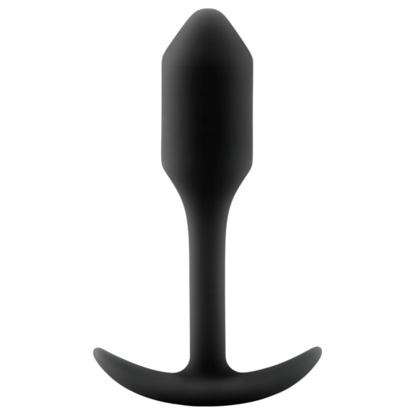b-vibe Snug Plug 1 - analni čep s unutarnjom težinom (55g) - crni