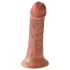 King Cock - dildo 15 cm - realističan - smeđa