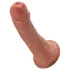King Cock - dildo 15 cm - realističan - smeđa