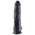King Cock - Dildo s testisima - 25 cm - crni