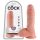 King Cock 8 testikularni dildo (20 cm) - prirodan