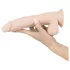 Nature Skin - realistični dildo s vakuum postoljem - prirodni - srednji