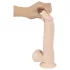 Nature Skin - realistični dildo s vakuum postoljem - prirodni - srednji