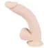 Nature Skin - realistični dildo s vakuum postoljem - prirodni - srednji