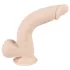 Nature Skin - realistični dildo s vakuum postoljem - prirodni - srednji