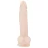 Nature Skin - realistični dildo s vakuum postoljem - prirodni - srednji