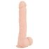 Nature Skin - realistični dildo s vakuumom - veliki (prirodni)