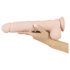 Nature Skin - realistični dildo s vakuumom - veliki (prirodni)