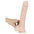 Nature Skin - realistični dildo s vakuumom - veliki (prirodni)