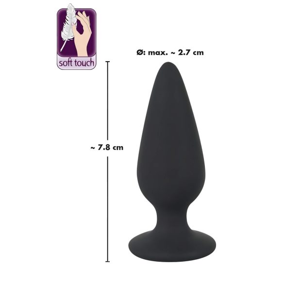 Black Velvets - analni plug 40g - crni