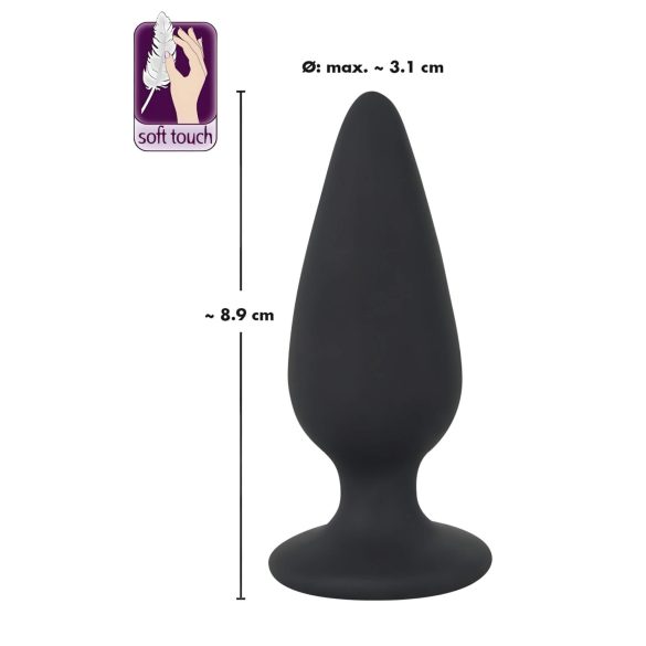 Black Velvets Heavy - analni plug 75g - crna