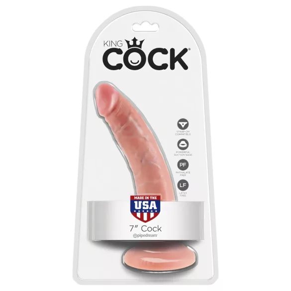 King Cock - dildo realistični - 18 cm - natur