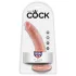 King Cock - dildo realistični - 18 cm - natur