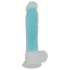 You2Toys Glow in the Dark - dildo s vakuumskom čašom - svijetli - plavi