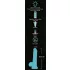 You2Toys Glow in the Dark - dildo s vakuumskom čašom - svijetli - plavi