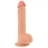 realistixxx - realistični dildo s vakuumskom čašicom (22 cm, prirodna boja)