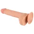 realistixxx - realistični dildo s vakuumskom čašicom (22 cm, prirodna boja)