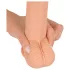 realistixxx - realistični dildo s vakuumskom čašicom (22 cm, prirodna boja)