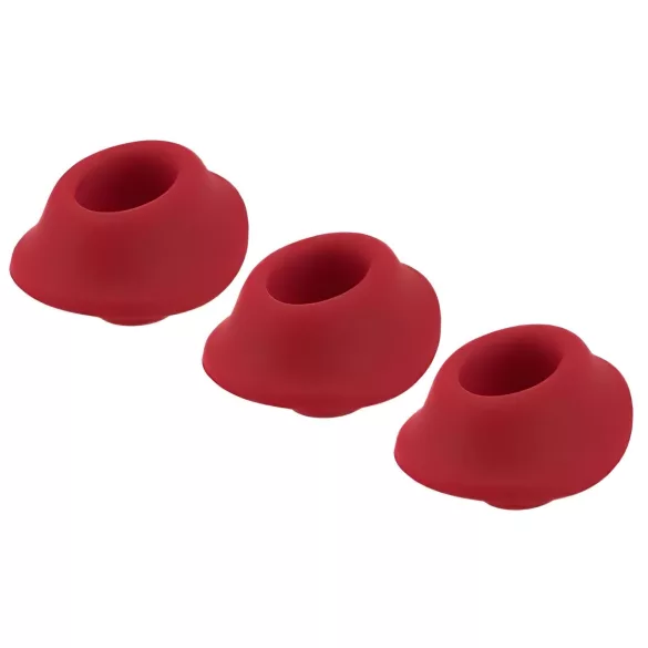 Womanizer Premium S - dodatni set usisnih zvona - crvena (3 kom)