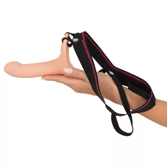 You2Toys - Strap-on M - štrapon s udubljenim dildom - bež