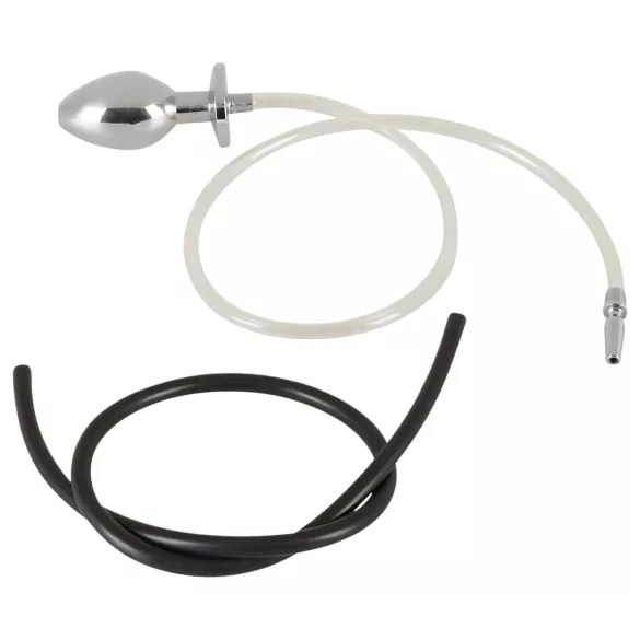 Piss to Ass Plug - šuplji analni čep s dilatatorom za mokraćnu cijev