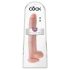 King Cock 14 veliki dildo s testisima (35 cm) - prirodna boja