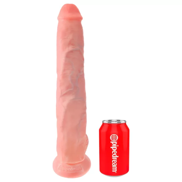 King Cock - veliki dildo s testisima 35 cm - natur