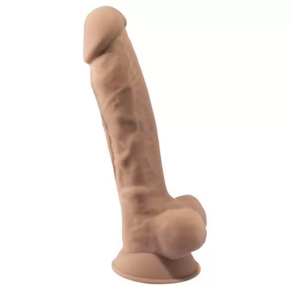 Silexd 7 - dildo s vakuumskom bazom - 17,5 cm - natur