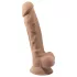 Silexd 7 - dildo s vakuumskom bazom - 17,5 cm - natur