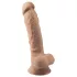 Silexd 7 - dildo s vakuumskom bazom - 17,5 cm - natur