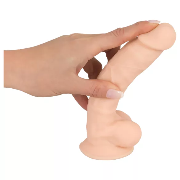 Silexd 7 - dildo s vakuumskom bazom - 17,5 cm - natur