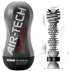   TENGA Air-Tech Squeeze Strong - masturbator sa vakuum efektom - crni