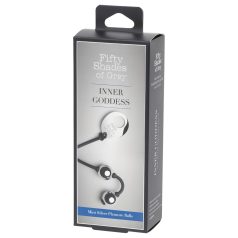 Fifty Shades of Grey - mini gejša kuglica - srebrna