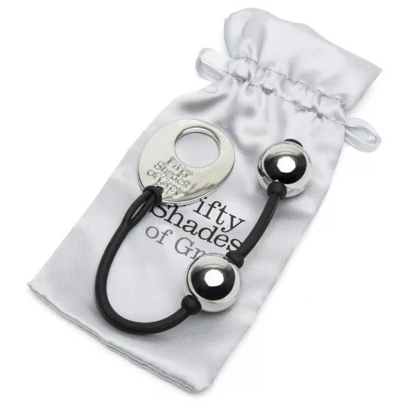 Fifty Shades of Grey - mini gejša kuglica - srebrna