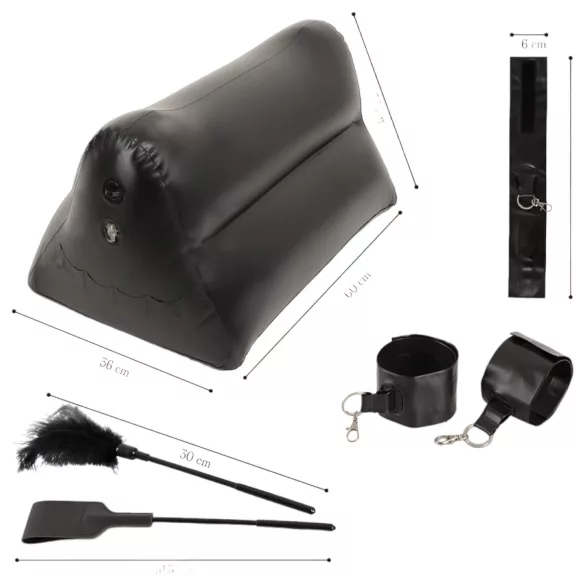 You2Toys - jastuk za seks na napuhavanje set - crna