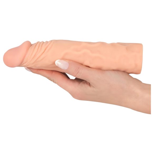 Nature Skin - penis navlaka za produženje i zadebljanje - 19,5 cm