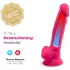 Silexd 7 - dildo s testisima i vakuumskim čepom - 17,5 cm (roza)