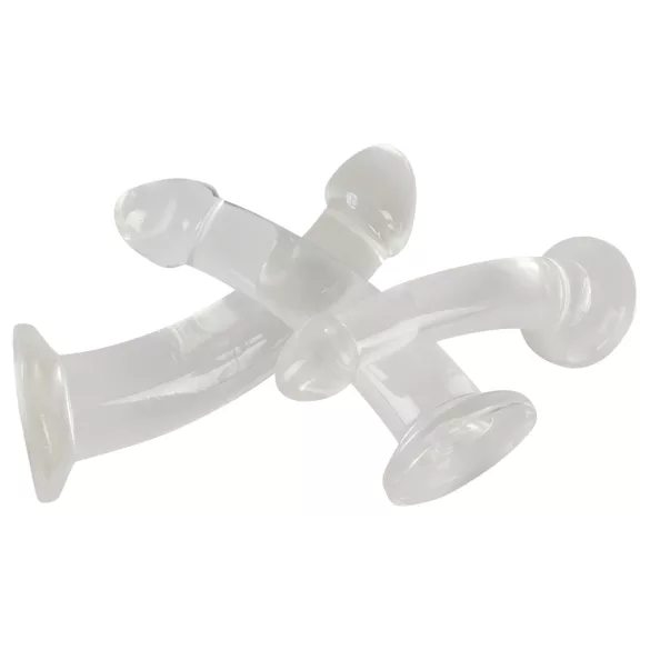 Crystal Clear - analni dildo set - 3 komada - prozirno