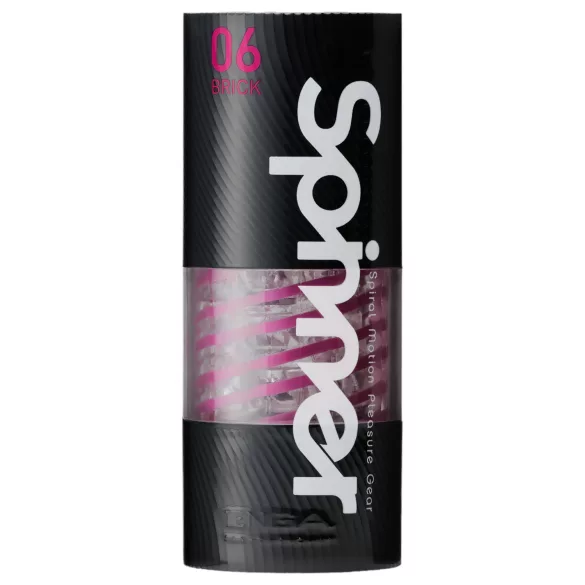 TENGA Spinner Brick - masturbator za muškarce - prozirni