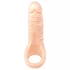 Realistixxx Double F - realistični dildo s penis prstenom - natur