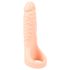 Realistixxx Double F - realistični dildo s prstenom za penis (prirodni)