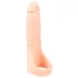 Realistixxx Double F - realistični dildo s penis prstenom - natur
