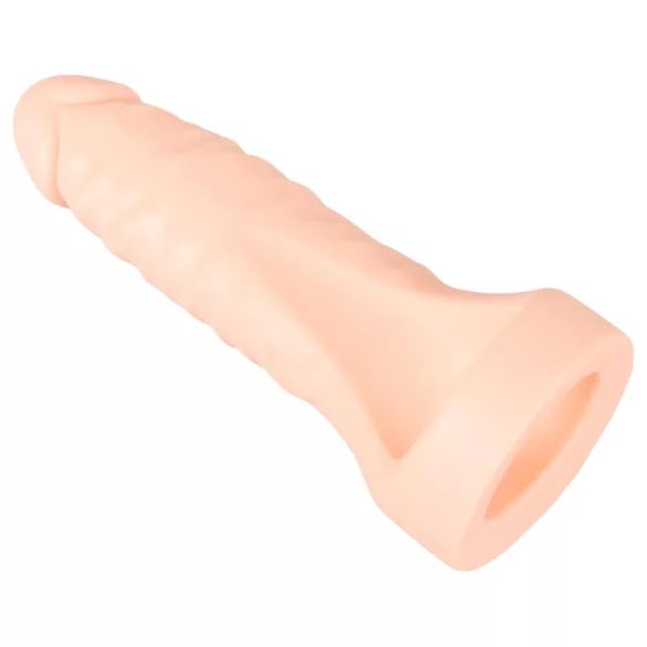 Realistixxx Double F - realistični dildo s penis prstenom - natur