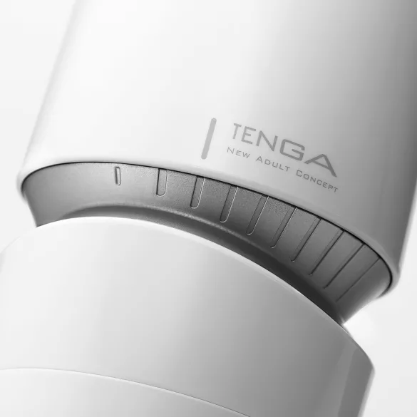 TENGA Aero - muški masturbator s jakim usisom - bijelo-srebrni