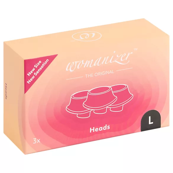 Womanizer L - set zamjenskih usisnih nastavaka - crni - veliki (3 kom)