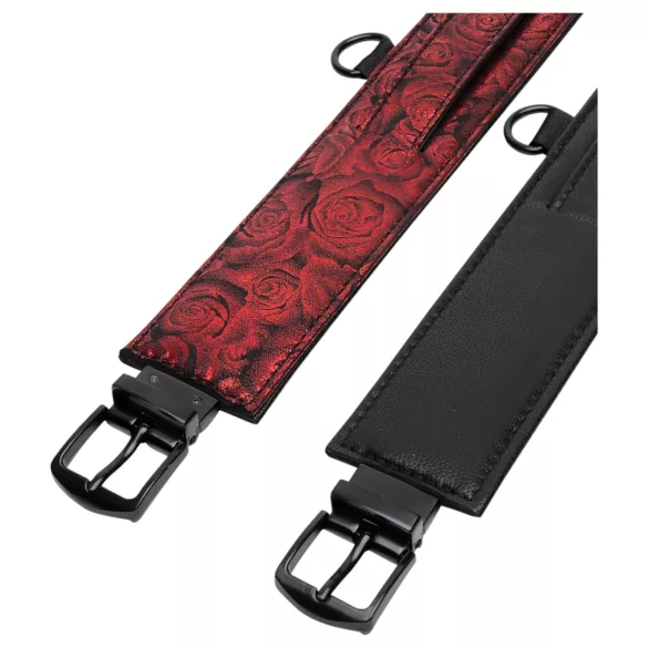 Fifty Shades of Grey - lisice za gležnjeve - crno-crvene