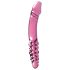 Ledenjak br. 57 - obostrani stakleni dildo s penisom (ružičasti)