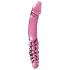Icicles No. 57 - dvostrani dildo s penisom - staklo - roza